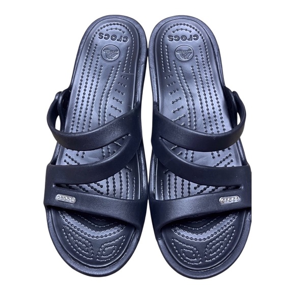 NWOT Crocs Women's Patricia Miniwedge Opentoe SlipOn Sandal - Picture 1 of 5